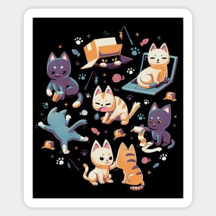 Naughty cats making trouble // Cute kittens, mad cat Sticker